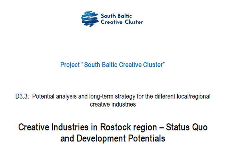 SB Creative Clusters: Regional analysis and strategy paper for Rostock region